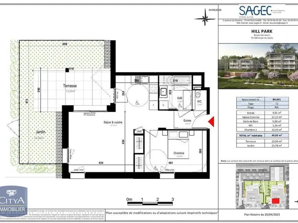 Appartement 2 pièces 50 m²