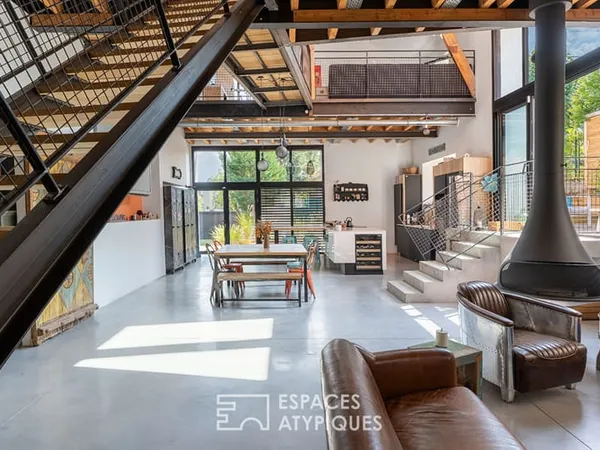 A Nantes, un loft d'exception entre architecture industrielle et vie contemporaine