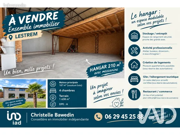 Immeuble 400 m²