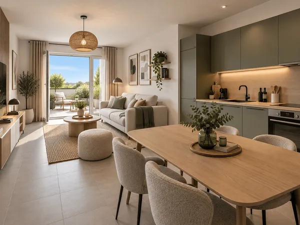Appartement 2 pièces 43 m²