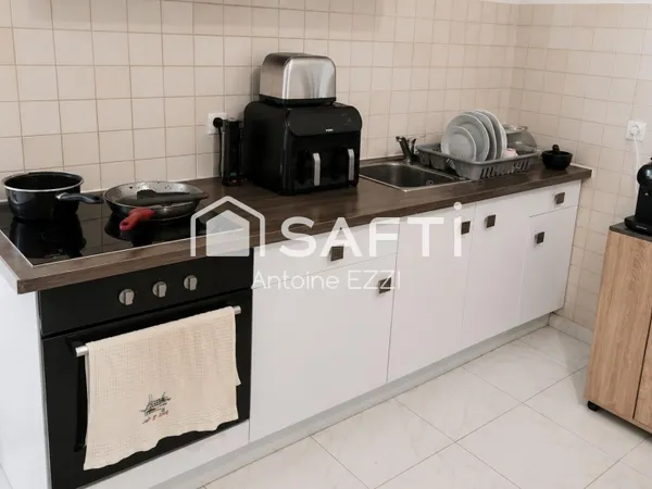 Appartement 3 pièces, 55 m² au centre du village.