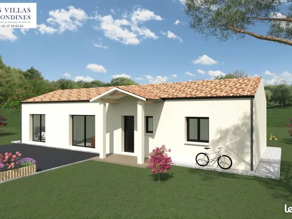Projet de construction d'une maison 100.68 m² avec terrain à LUGOS (33)