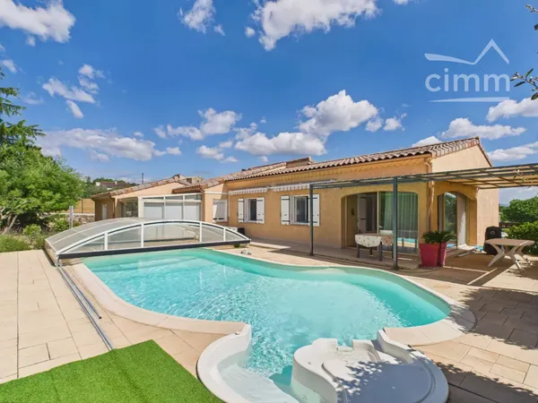 Plain-pied 136 m² avec piscine au sel — Lablachère, à pied des commerces