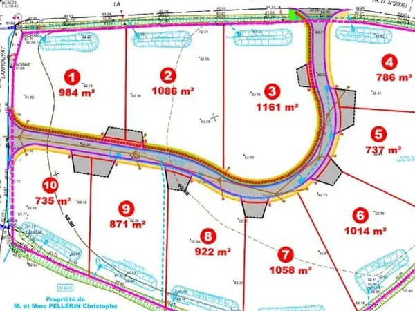 Terrain 984 m²
