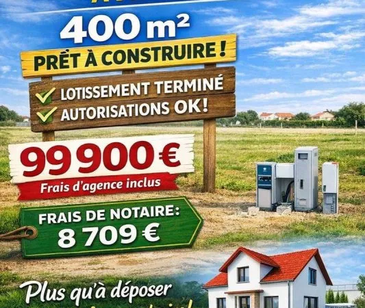 Terrain 400 m²