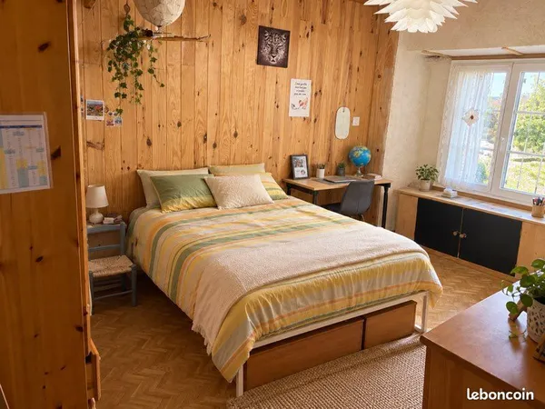 Chambre en colocation dans une maison de campagne à Caulnes