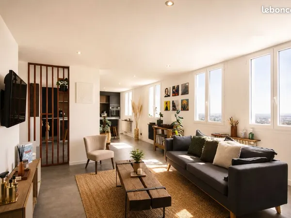 La Mulatière - T3 entièrement rénové avec vue panoramique sur Lyon