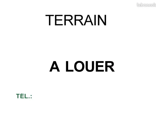Location terrain 2500 m2