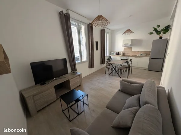 Appartement T2 meublé 60m2 rénovation complète 2024