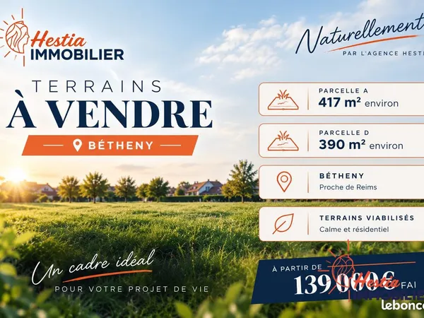 Terrain 390 m² Bétheny