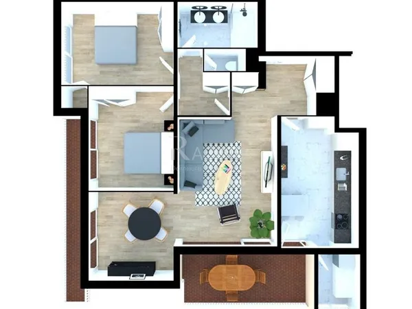 Appartement 4 pièces 84 m²