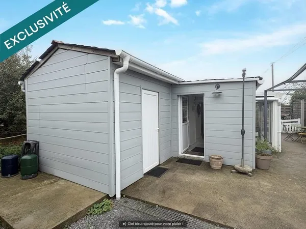 Plain-pied avec jardin de 970 m² sans vis-à-vis, à 5 min des plages