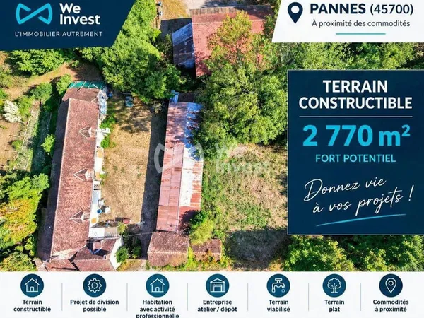 Terrain 2770 m²