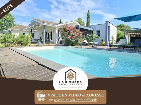 Maison 145 m² - 4 ch + bureau - Piscine - Carport