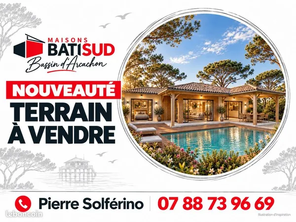 Terrain à bâtir de 585 m² à MIOS (33)