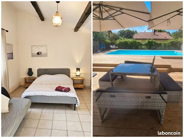 Suite meublée 2 chambres - 10 mois de septembre à juin - Idéale professionnels de l'hôtellerie-resta