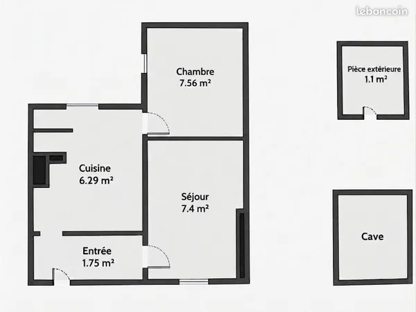 Appartement T2 à rénover - Marché de l'Olive