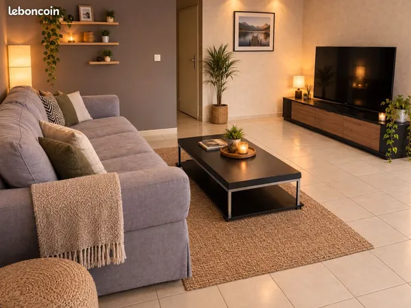 T3 meublé 61m² - Veigy-Foncenex - Balcon 9m² & garage 14m²
