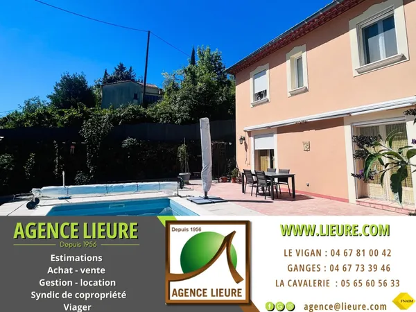 En cévennes, maison avec jardin et piscine, à vendre