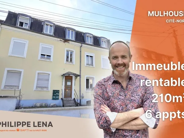 Immeuble 6 appartements loués, belle rentabilité.