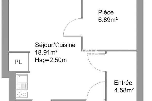 Appartement 2 pièces 35 m²
