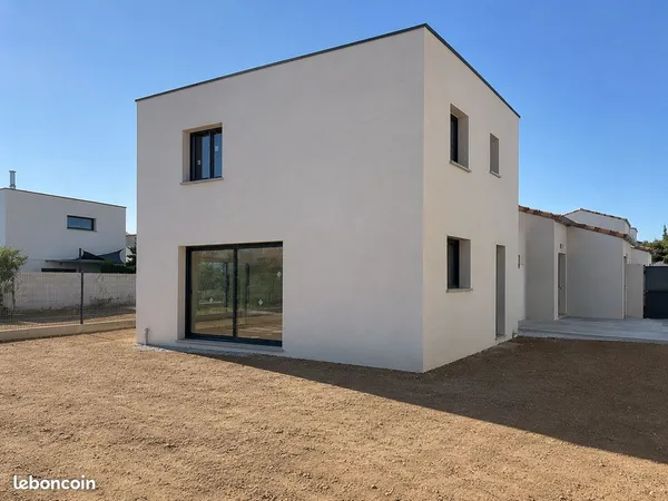 MAISON NEUVE TOIT TERRASSE À VENDRE - 102 m² - NORME RE2020 - CLASSE ÉNERGIE A+