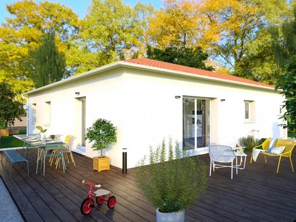 Terrain + maison 90 m²