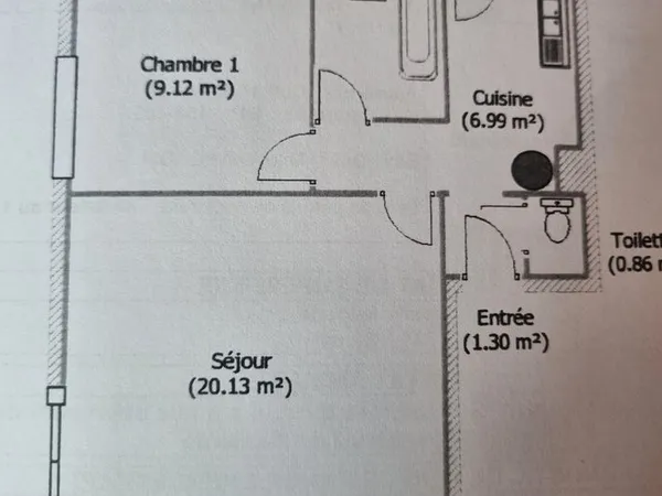 Appartement non meuble à louer longue duree