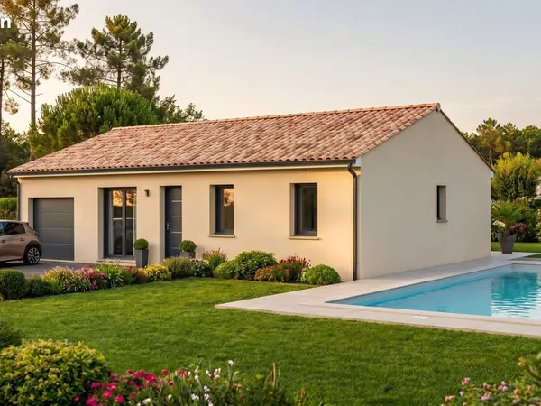 Projet de construction d'une maison 83.63 m² avec terrain à LA SOUTERRAINE (23)