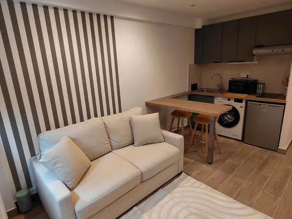 Studio meublé rénové de 16 m² - Résidence de standing avec piscine