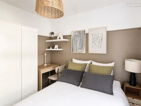 Charmante chambre de 10 m² à louer en coliving près de Bordeaux - B022