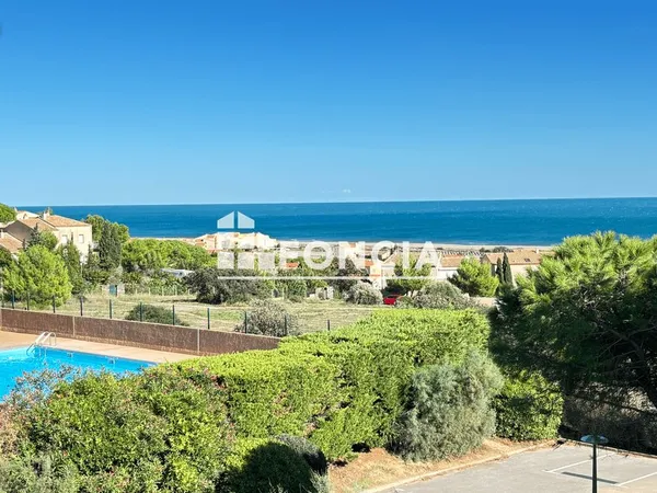 SAINT PIERRE LA MER : Magnifique T2 duplex, Balcon avec vue mer et sa place de parking privative