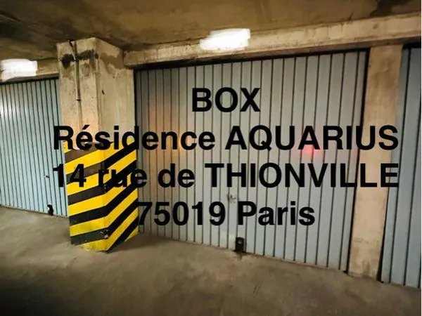BOX pour stationnement uniquement - rue de THIONVILLE / AQUARIUS