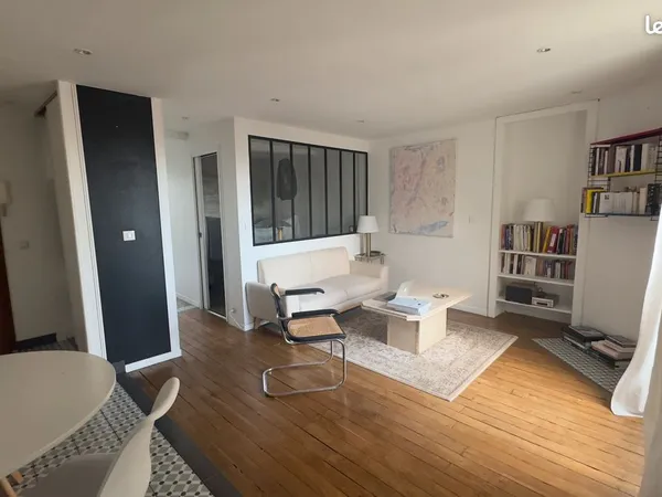 Fontainebleau centre - 3 pièces 51 m² - Vue parc du château - Bureau - Dernier étage