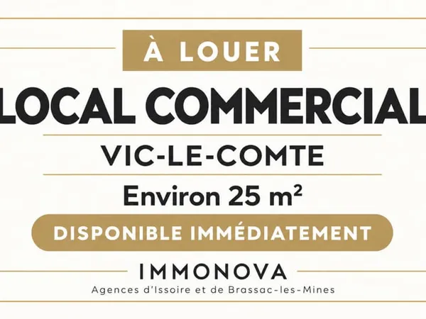LOCAL COMMERCIAL CENTRE-VILLE VIC LE COMTE