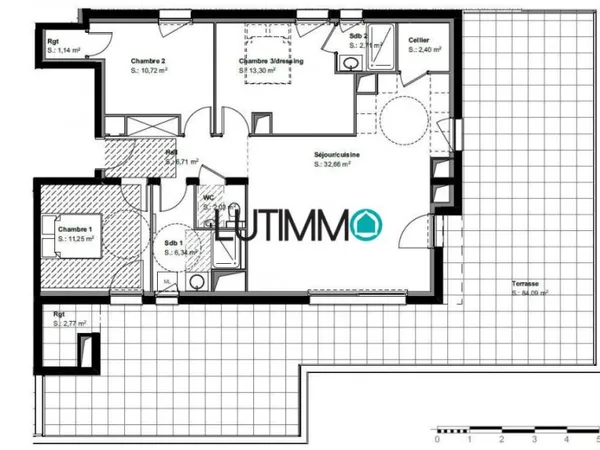 Appartement 4 pièces 89 m²