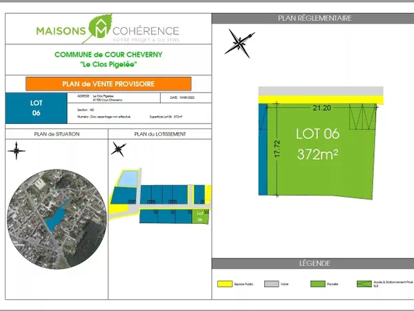 A vendre terrain constructible