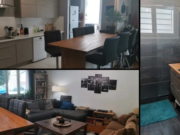 1 chambre pour étudiant, dans collocation 2 Chambres - Meublé tout confort ! - Appartement 72m²