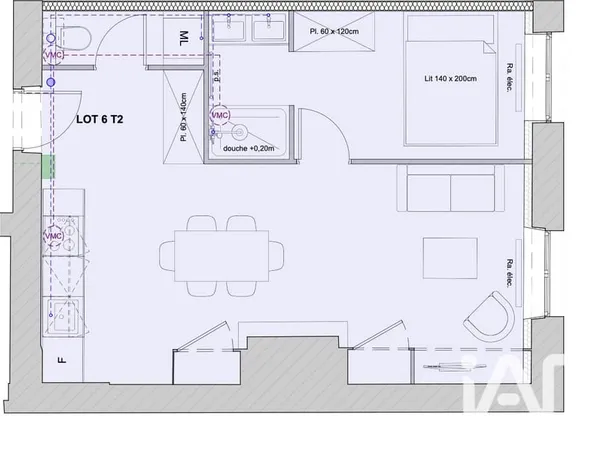 Vente Appartement 2 pièces