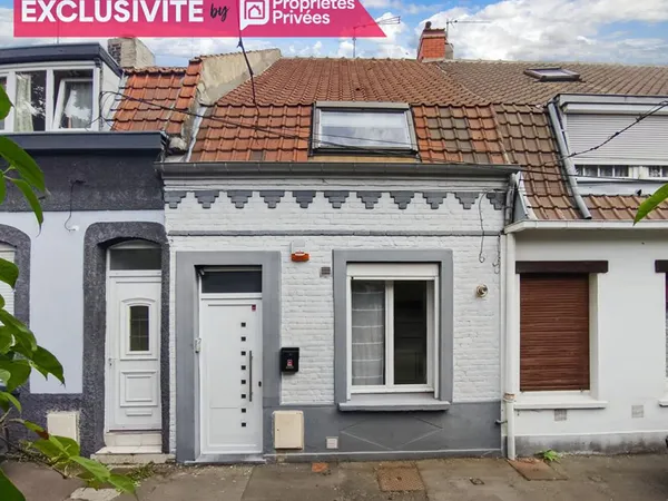 TOURCOING proche Marlière, sympathique maison avec 3 chambres, jardin
