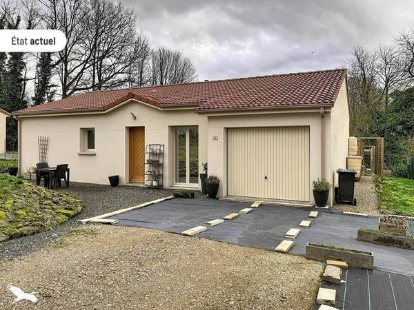 Maison de plain-pied 5 pièces 80 m²