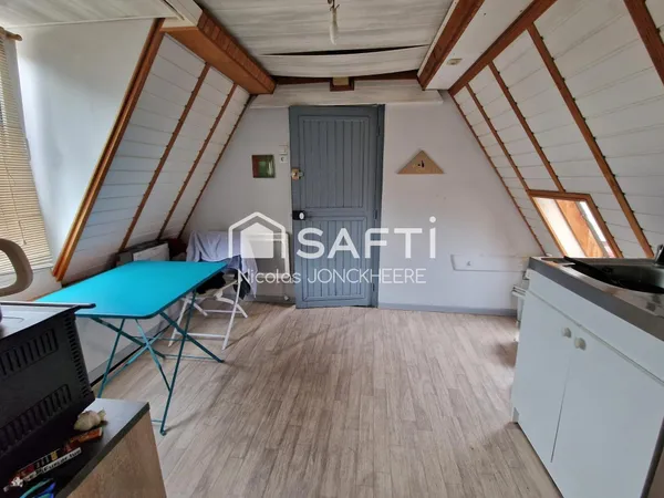 Studio loué 14 m² - 30 m² au sol