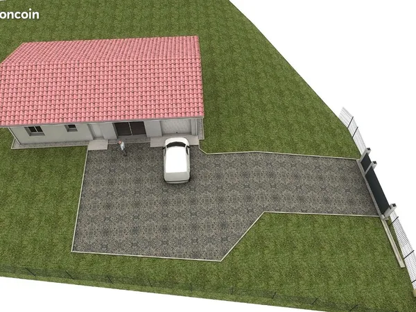 Maison neuve meublée 87 m² - 3 chambres - Garage 17 m² - Terrain 1 300 m²