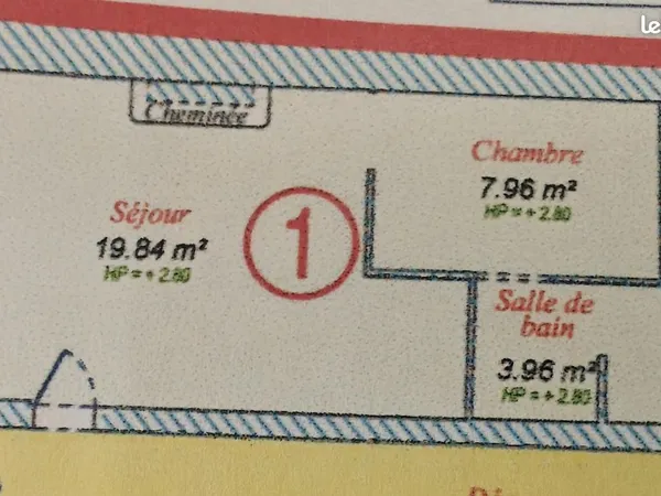 Studio 34 m² avec coin nuit cloisonné - RDC - Nogaro