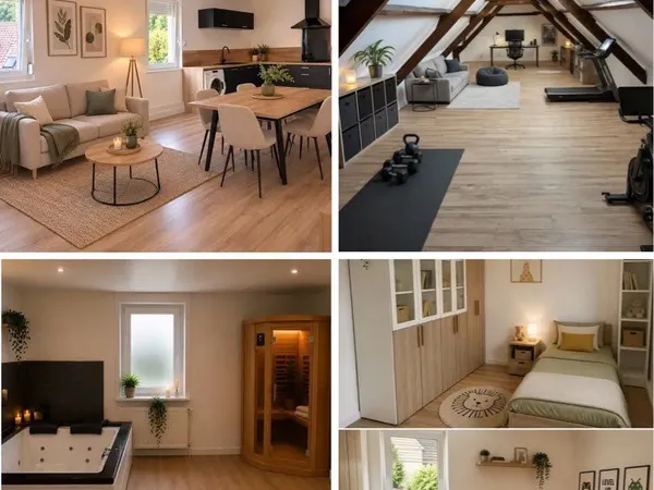 T4 duplex 141 m² - Balnéo & sauna - 3 chambres - Landas