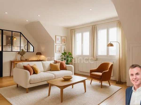 Finistère (29) - À vendre à Quimper hyper-centre, appartement T5 de 101 m² habitable - Parking privé