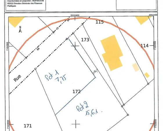 Terrain 1561 m² Montreux-Jeune