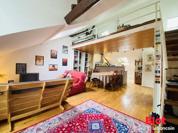Studio meublé tout équipé - Talensac/Saint-Pasquier Nantes - 33 m² avec mezzanine