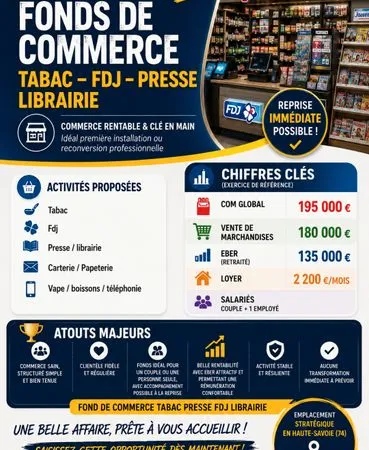 Maison de la presse librairie fdj tabac