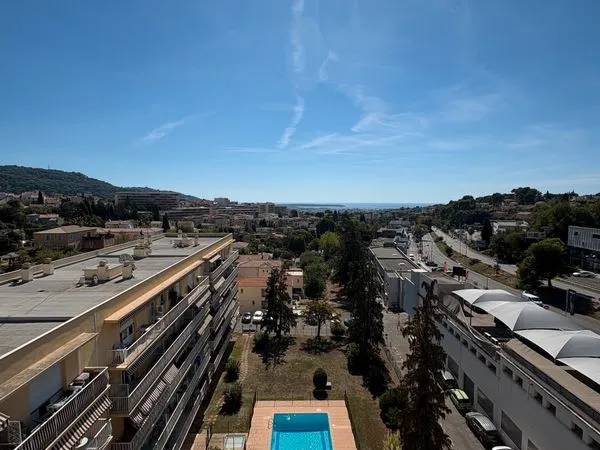 Le Cannet - 2P 42m² vue mer - Dernier étage - Piscine